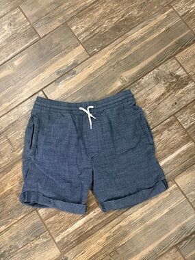 H&M Navy Elastic-Waist Casual Shorts